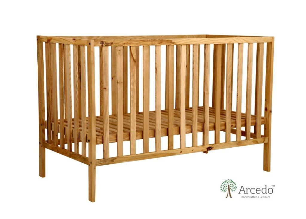 Aspen Baby Wooden Bed (Natural) Arcedokids