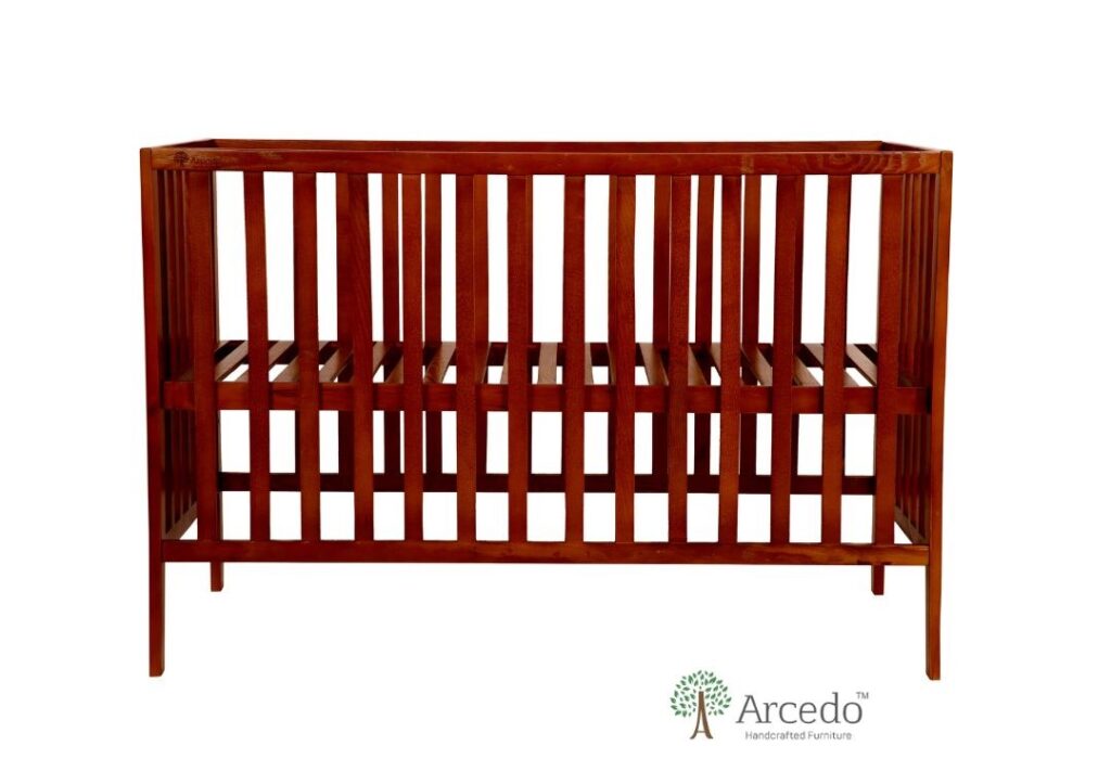 Aspen Baby Wooden Bed (Walnut) Arcedokids