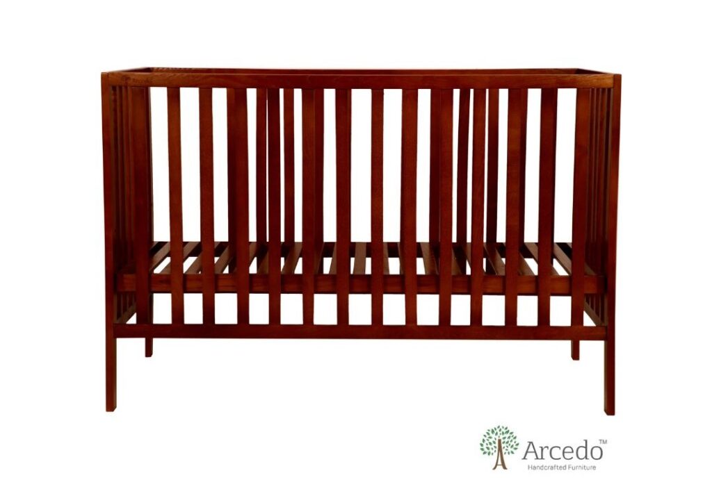 Aspen Baby Wooden Bed (Walnut) Arcedokids